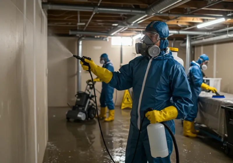 Basement Sanitization and Antimicrobial Treatment process in Steele, MO